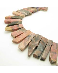 Prirodni poludragi kamen Rodonit  pločice od 25-50 x 10 x 6 mm ( KPRODONPLOC )