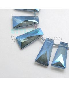 Brušene kristalne perle 30x16x9mm KR17-2