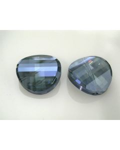 Staklena brušena perla 28x10mm KR2-3