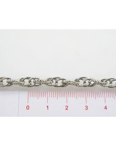 Metalni lanac- upleten; 7x5x2mm (L100)