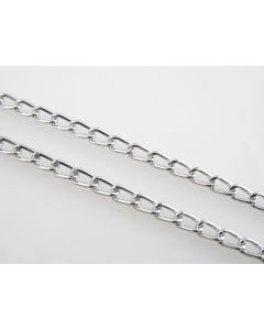 Aluminijumski lanac 4x3mm- boja srebra (L123AL)