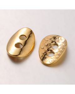 Metalno dugme za završetke 10x14mm, boja zlata (METdugmeZ)
