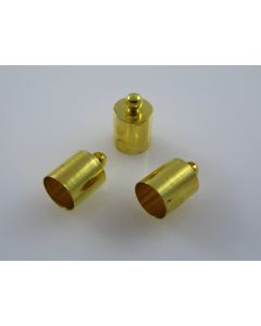 Metalna kapica/završetak za kožu,kanap... 9 mm, boja zlata  ( MKOK-KAP121Z ) 