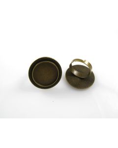 Osnova za prsten - antik bronza 28 mm (MKOK-PRSTEN104AM)