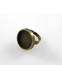 Osnova za prsten - antik bronza 22 mm (MKOK-PRSTEN105AM)