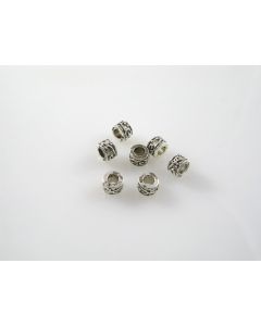 Metalna perla u boji anrtik srebra  ( MKOK-R104AS ) 