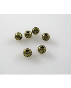 Metalna perla u boji anrtik bronze  ( MKOK-R109AM ) 