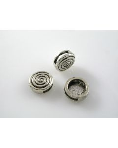 Metalna perla u boji anrtik srebra  ( MKOK-R133AS ) 
