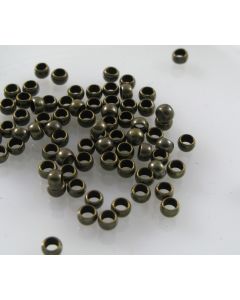 Mesing stoperi za nakit veličine 3 mm. Boja antik bronza. (MKOK-STOP-3mmAM)