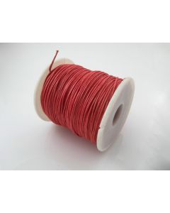 Pamučni voskirani kanap 1mm- boja crvena (PAM-VK-K02)