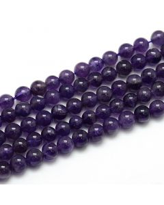 Ametist perle 6 mm- Cena je data za niz od oko  65 komada.  ( PKAM06 ) 