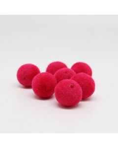 Plišane perle 12 mm, fushia pink  ( plis0812)