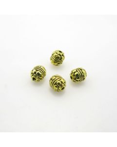 Metalna perla 8 x 6.5 mm- boja antik zlatna ( R150AZ )