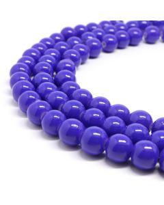 Bojene staklene perle  8 mm, rupa oko 1mm. Niz sadrži oko 100 perli. ( SP-PP172 )