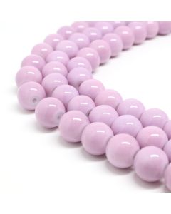 Bojene staklene perle  8 mm, rupa oko 1mm. Niz sadrži oko 100 perli. ( SP-PP174 )