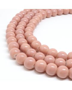 Bojene staklene perle  8 mm, rupa oko 1mm. Niz sadrži oko 100 perli. ( SP-PP180 )