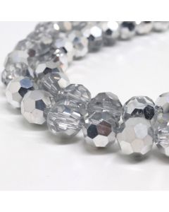 Brušene okrugle staklene perle  6 mm, rupa oko 1mm. Niz sadrži oko 100 perli.( SPO016)