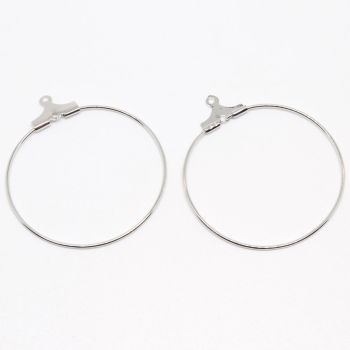 Alka za  Minđuše 33x30 mm - boja inoxa (  10010311 )