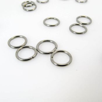 Metalne Alke 1x8 mm boja hematit crna (1001141)