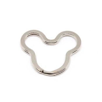 Dupla alka za priveske za ključeve  31x3 mm, boja inoxa   ( 100153 )