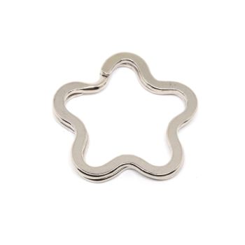 Dupla alka za priveske za ključeve  31x3 mm, boja inoxa  ( 100154 )