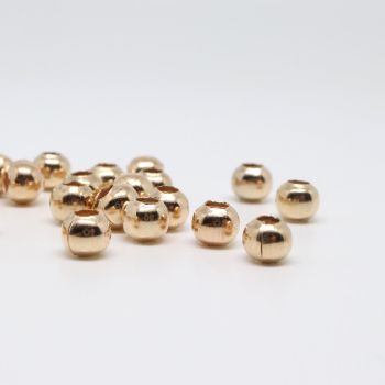 Metalne perle/razdelnici 5 mm. Pakovanje sadrži 100 komada - boja zlata .(100423)