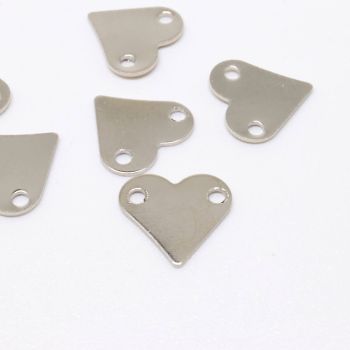 Konektor  10x9 mm, rupe oko 1.5mm- boja inoxa  ( 1005009 )