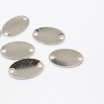 Konektor  12x8 mm, rupe oko 1.5mm- boja inoxa  ( 1005010 )