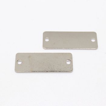 Konektor  20x8 mm, rupe oko 1 mm- boja inoxa  ( 1005013 )