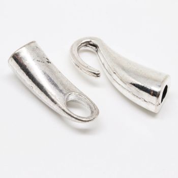 Link kopča za kanap, kožu...  46x8 mm (ukupno), otvor 4 mm- boja antik srebra (10204001)