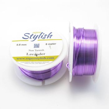 Posrebrena žica Lavanda--Non Tarnish 0,5 mm. 1020LAV-05