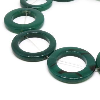 Pirordni Ahat perle alke 35-43 x 5mm-otvor oko 25mm ( 1103015 )