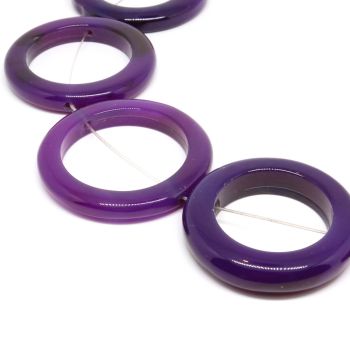 Prirodnii Ahat perle alke 35-43 x 5mm-otvor oko 25mm ( 1103018 )