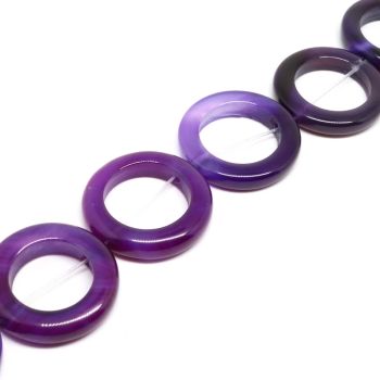 Prirodni Ahat perle alke 30x5mm-otvor oko 20 mm ( 1103033 )