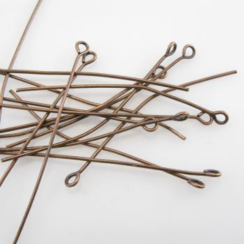 Iglice/pinovi sa omčom 60 mm x 0,8 mm  boja bakra- (23MK32D/O60AB)