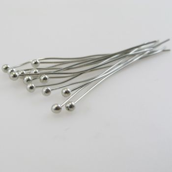 Iglice/pinovi sa kuglicom 60 mm x 0.6 mm  boja inoxa (112149)