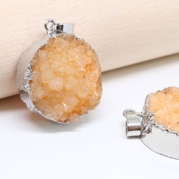 Privezak Druzy Ahat oko 30x8 mm   ( 11350016 )