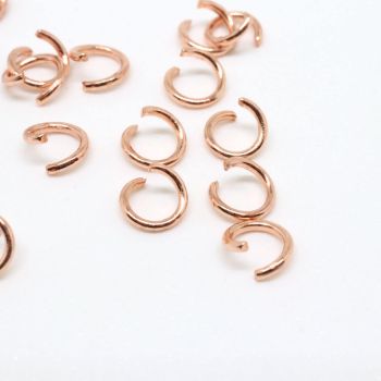 304 Stainless Steel Alke 0.4 x 6 mm- boja Rose Gold ( 201115 )