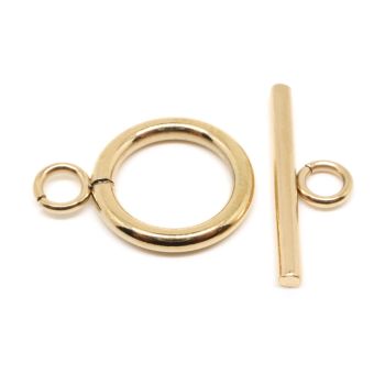 T- Kopča 304 Stainless Steel 19x14 mm- boja Gold ( 2021016 )