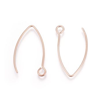304 Stainless Steel Udica za Minđuše 26x16mmx0,7mm, boja Rose Gold ( 2040013 )
