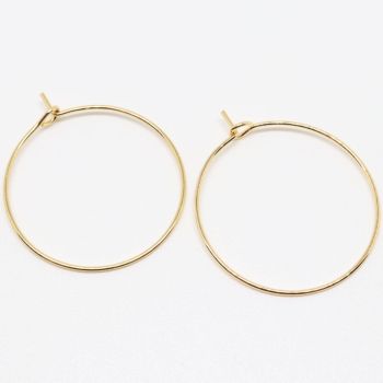 304 Stainless Steel Alka za mindjuÅ¡e 29x25mm, igla: 0.8mm- boja Gold( 2040025 )