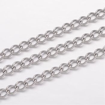 304 Stainless steel lanac 5x3.5x0.8mm- produžni lanac  ( 2061027 )
