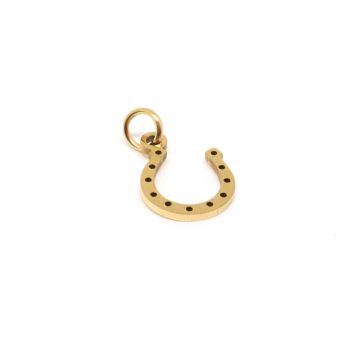 Privezak  Potkovica 304 Stainless steel 13 mm x 10 mm - boja zlata ( 207009 )