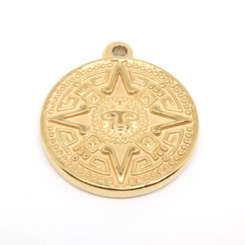 Privezak 304 Stainless steel 24x20x3mm - boja zlata ( 207011 )