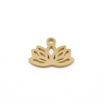 Privezak 304 Stainless steel  10x8x1 mm- boja Gold ( 207032 )