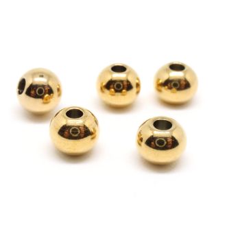 304 Stainless Steel perla 5x4 mm, rupa: 1.5mm- boja Gold ( 208107 )