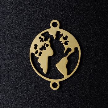 Link Svet 304 Stainless steel  20x15x1mm-boja zlata ( 209122 )