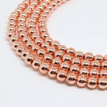 Hematit 2 mm perle, prevlaka Rose Gold ( 2131015 )