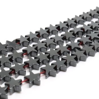 Hematit perle  8x8 mm, boja hematita, Cena je data za 1 niz od oko 39cm, Niz sadrži oko 48 perli ( 2131099 ) 