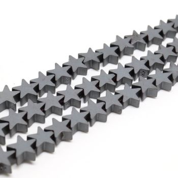 Hematit perle 3x3 mm, boja mat hematita, Cena je data za 1 niz od oko 39cm, Niz sadrži oko 98 perli ( 2131101 )